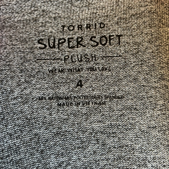 Torrid ultra super soft plush gray cardigan - Picture 3 of 7